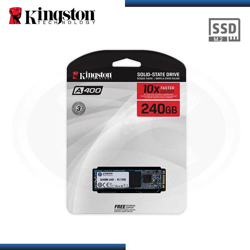 Disco Solido SDD Kingston A2000, 240GB, M.2