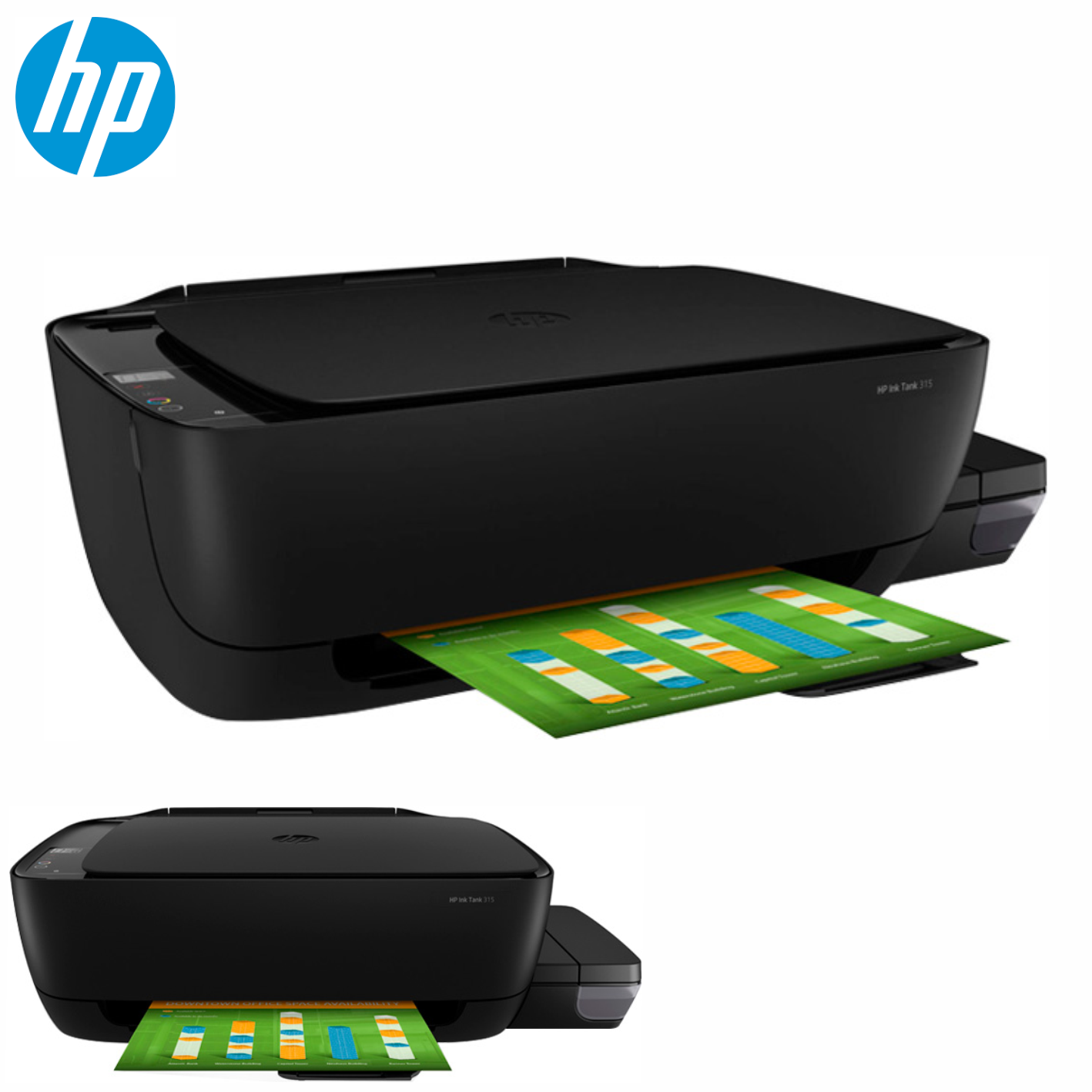 Impresora Multifuncional con tanque de tinta HP 315, Imprime/Escáner/Copia, USB