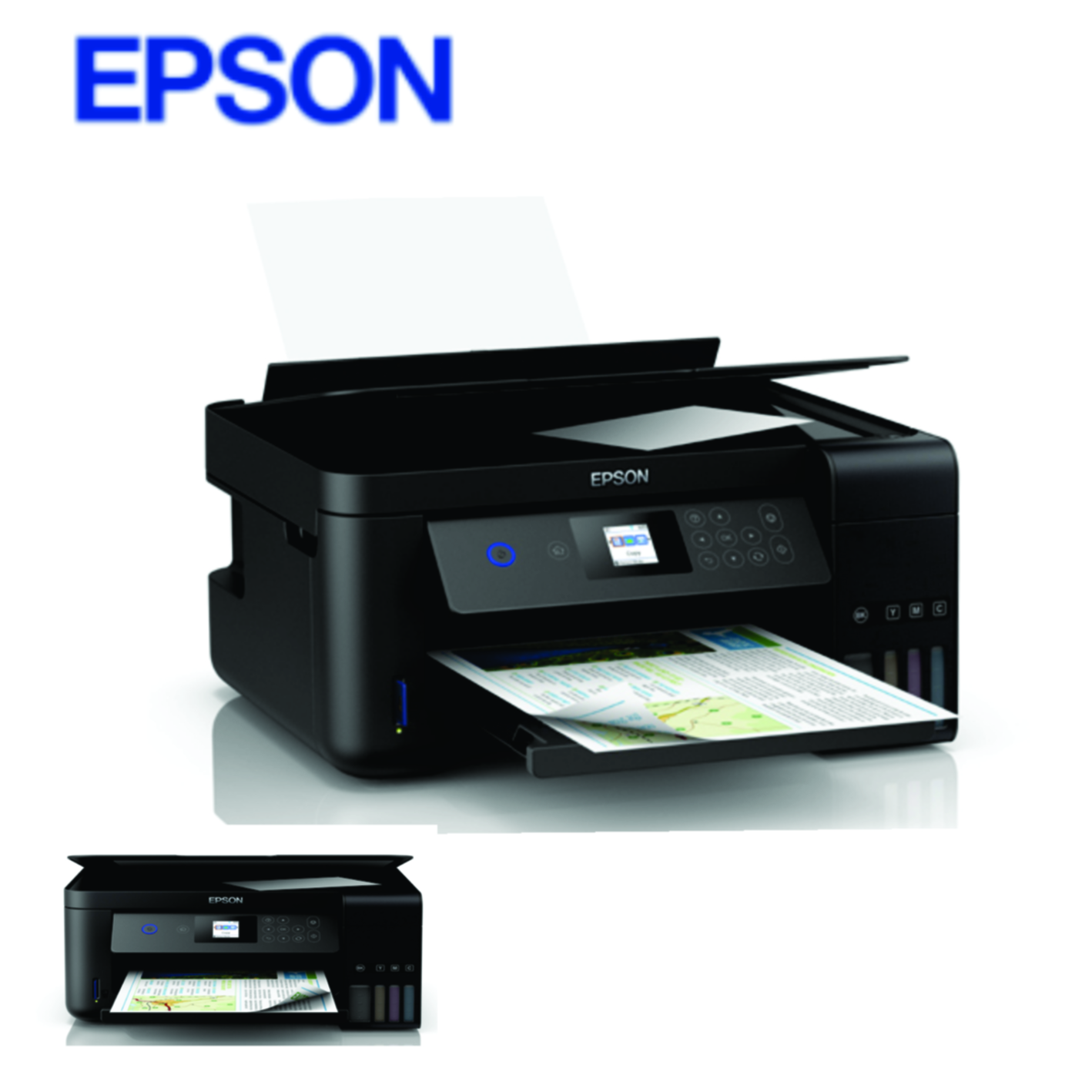Impresora Multifuncional Epson L3260, Imprime/Escanea/Copia, Wi-Fi / USB 2.0. con pantalla