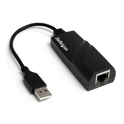 Adaptador de USB 2.0 a Ethernet 10/100 Mbps.