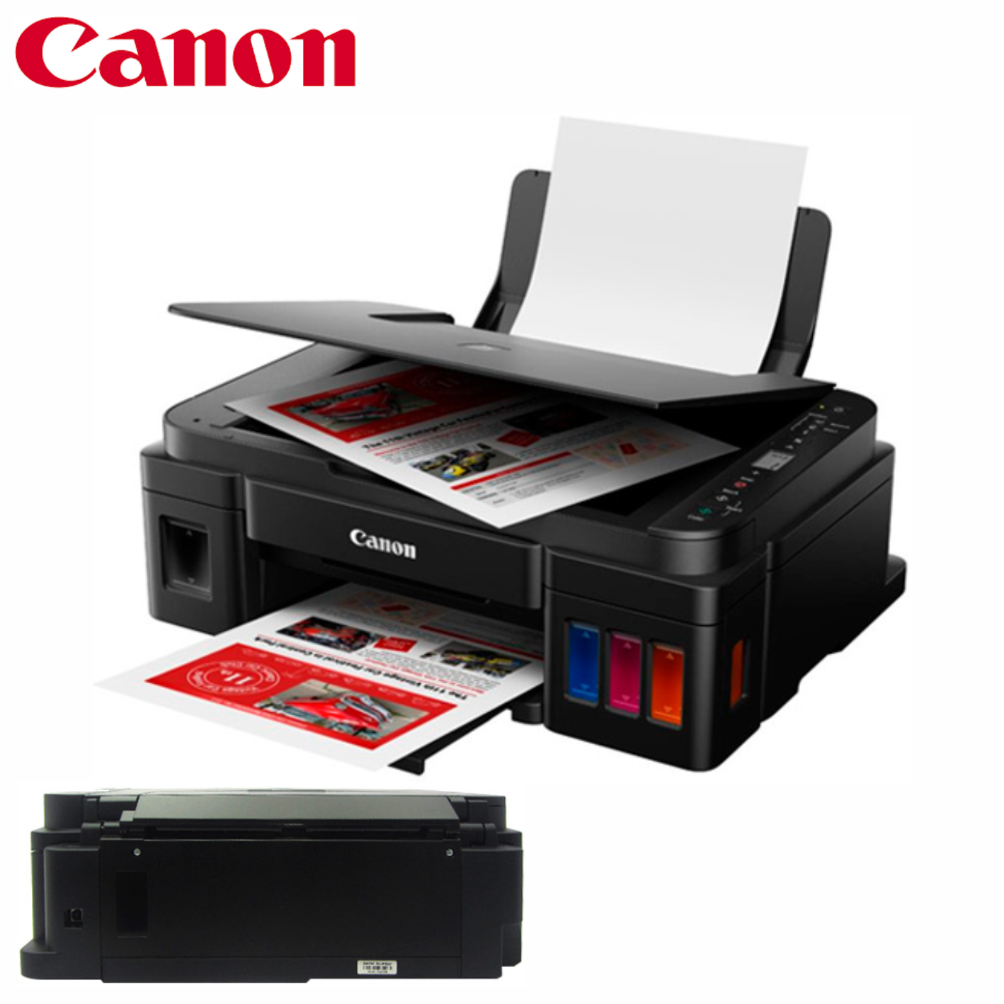 Impresora Multifuncional de tinta continua Canon Pixma G2110, imprime/escanea/copia, USB 2.0