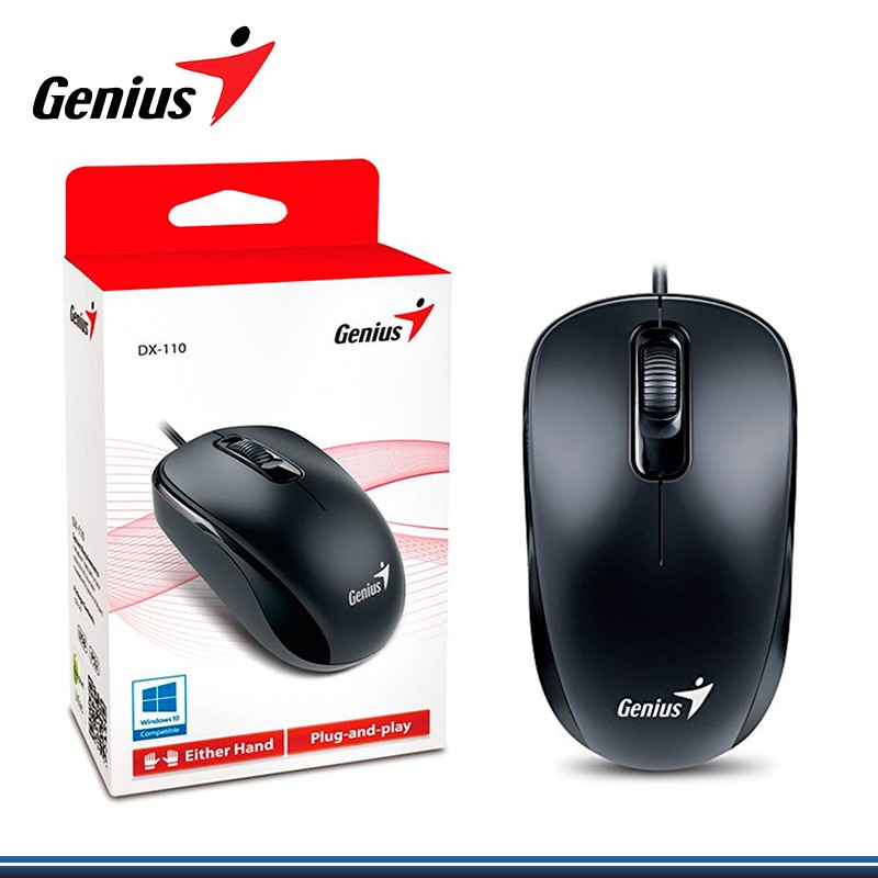 Mouse Para Pc Genius Dx-110 Cable Usb - Negro