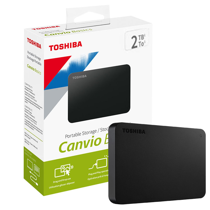 Disco Duro Externo Toshiba Canvio Basics 3.0 - 2TB - USB 3.0