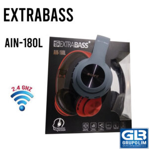 AURICULAR EXTRA BASS AIN-180L CALIDAD 4.2.  MICROFONO/ MICRO SD/ CONEXIÓN BLUETOOTH.