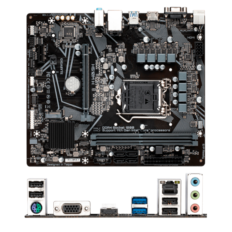Motherboard Gigabyte H510M H, Chipset Intel H510, LGA1200, mATX