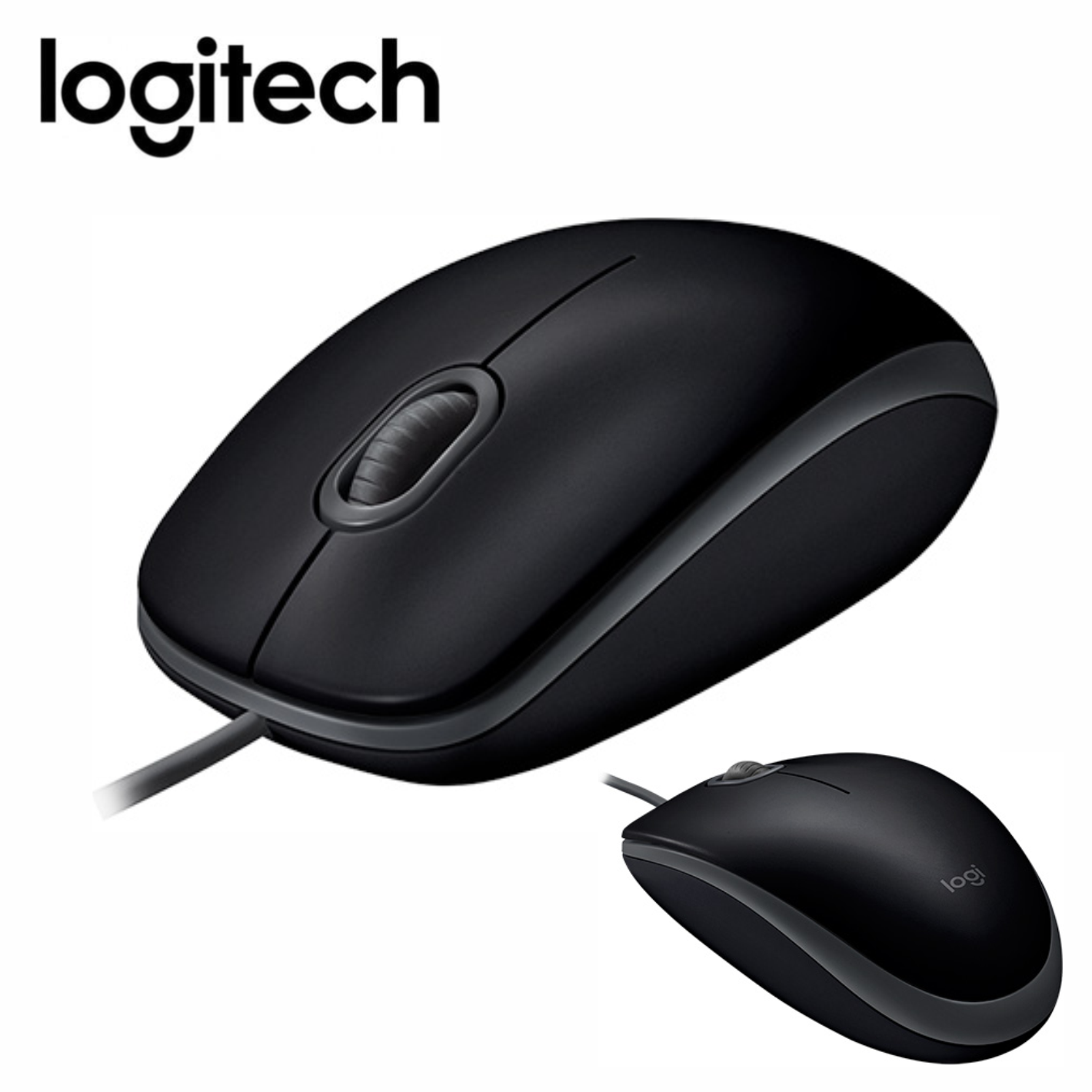 Mouse Logitech M110, Negro, interfaz USB